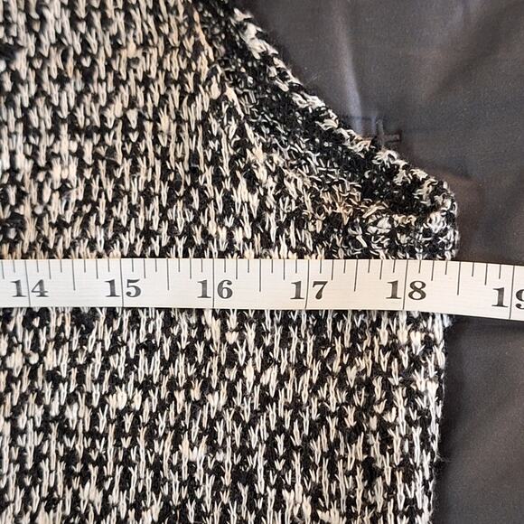 Sans Souci Vest Womens Medium Sleeveless Loose Knit Sweater Cardigan Open Office - Picture 5 of 6